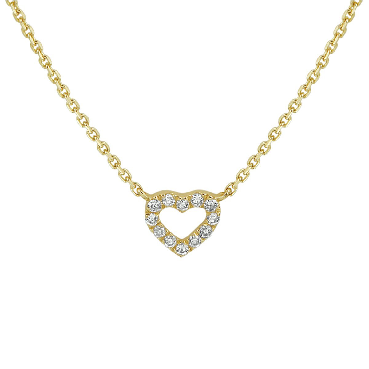 Collier Hart Diamant 0.05ct H P1 1mm 41-43-45 Cm