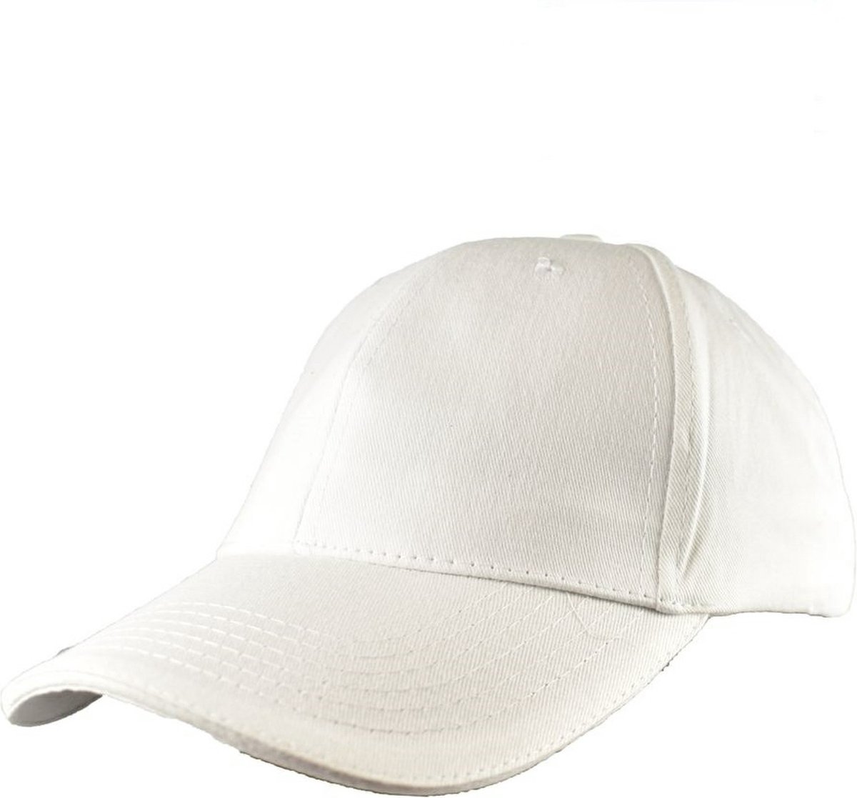Benza - Katoenen Soft Brushed Cap – 5 Panel - Wit