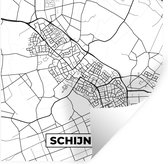 Stickers muraux - Schijndel - Carte - Carte - Plan de la ville - 50x50 cm - Feuille adhésive