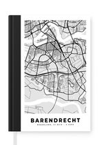 Notitieboek - Schrijfboek - Stadskaart - Barendrecht - Grijs - Wit - Notitieboekje klein - A5 formaat - Schrijfblok - Plattegrond