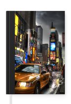 Notitieboek - Schrijfboek - Amerika - New York - Storm - Notitieboekje klein - A5 formaat - Schrijfblok