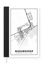 Notitieboek - Schrijfboek - Kaart - Nieuwkoop - Zwart - Wit - Notitieboekje klein - A5 formaat - Schrijfblok