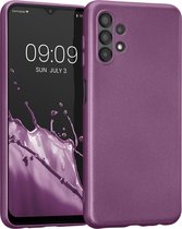 kwmobile telefoonhoesje geschikt voor Samsung Galaxy A13 4G - Flexible case voor smartphone van TPU - In metallic lila