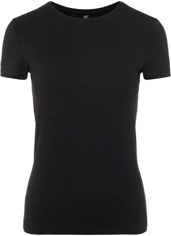 Sous-vêtement manches courtes femme Pieces - S - Zwart