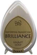 Stempelkussen - Brilliance dew drop ink pad galaxy gold - 1 stuk - metallic goud