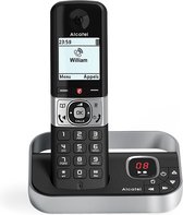 Alcatel F890 Téléphone DECT Identification de l'appelant Noir, Argent