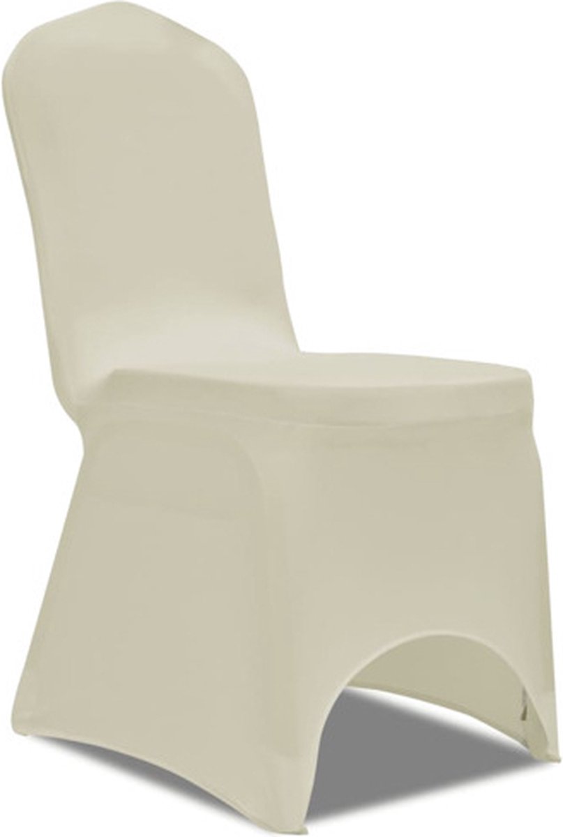 vidaXL Hoes - voor - stoelen - 50 - stuks - (creme)