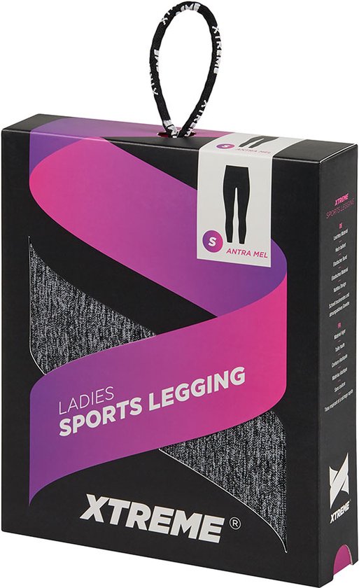 Sportlegging Dames High Waist - Antraciet - Maat S - Legging Dames - Sportkleding Dames Legging — afbeelding 4