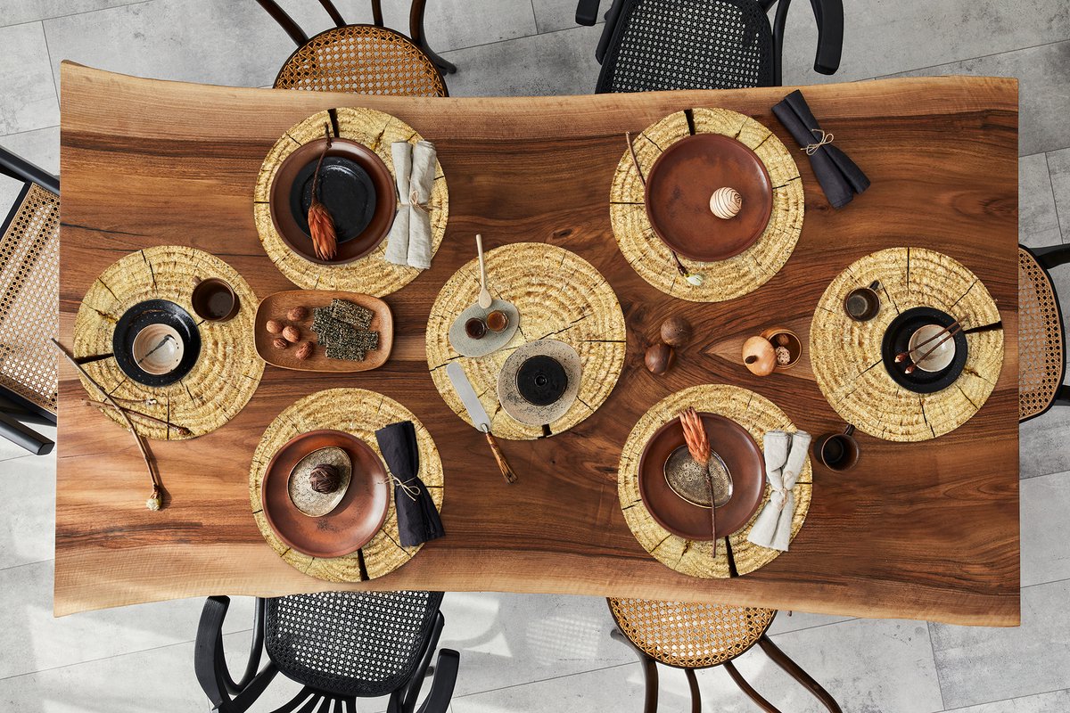 Ronde placemats - Onderlegger - Placemats rond - Boom - Jaarring - Boomstronk - 8 stuks