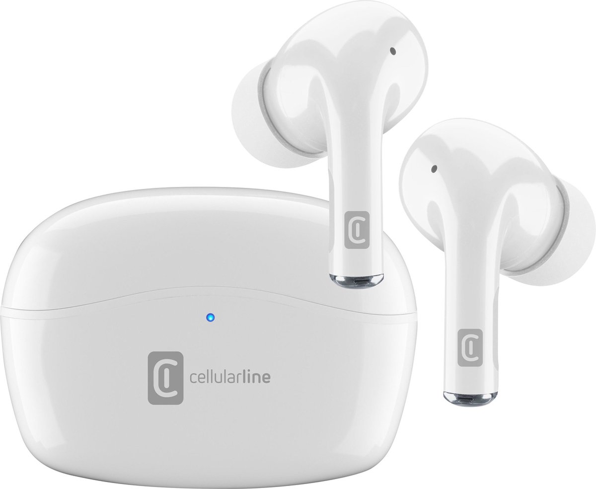 Cellularline Vivid Headset True Wireless Stereo (TWS) In-ear Oproepen/muziek Bluetooth Wit