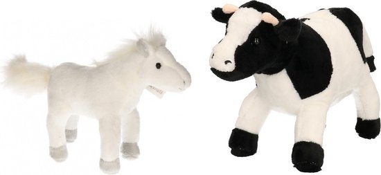 Toyssa Pferd Kuscheltier Geschenke für Mädchen 2 3 4 5 6 7 Jahre Plüsch Pferd Mama mit 4 Baby Pferde im Bauch Plüschpferd Spielzeug Geschenk für Kinder Jungen Mädchen