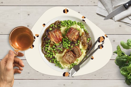 Set de table bio - Napperons bio - Sets de table - Panthère - Pastel - Animaux - Motifs - 6 pièces