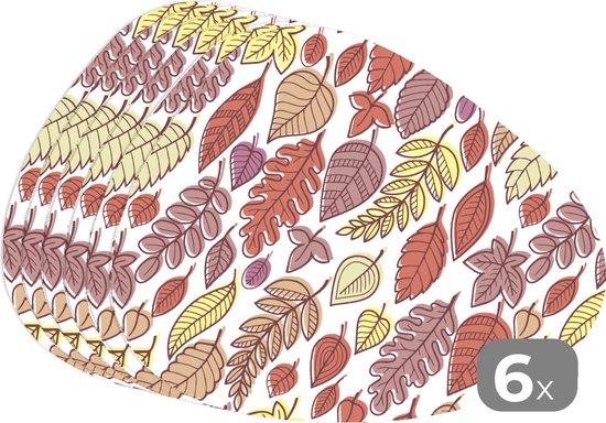 Chemin De Table Et Sets De Table Automne - Motifs Feuilles D'érable Et Citrouilles, Tissu Polyester Lavable