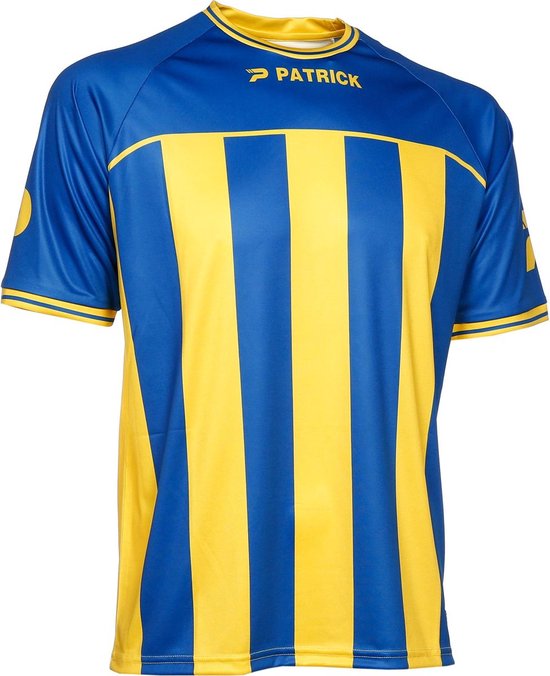 Patrick Coruna Shirt Korte Mouw Heren - Royal / Geel | Maat: 3XL