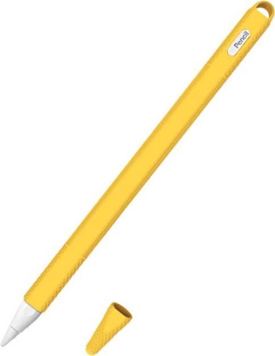 Apple pencil Beschermhoes – Geschikt voor Apple Pencil 2 – Handdetectie – Geel