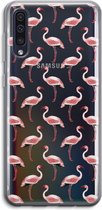 Case Company® - Hoesje geschikt voor Samsung Galaxy A50 hoesje - Flamingo - Soft Cover Telefoonhoesje - Bescherming aan alle Kanten en Schermrand