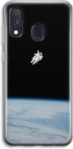 Case Company® - Hoesje geschikt voor Samsung Galaxy A40 hoesje - Alone in Space - Soft Cover Telefoonhoesje - Bescherming aan alle Kanten en Schermrand
