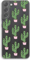 Case Company® - Hoesje geschikt voor Samsung Galaxy S22 Plus hoesje - Cactus Lover - Soft Cover Telefoonhoesje - Bescherming aan alle Kanten en Schermrand