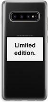Hoesje geschikt voor Samsung Galaxy S10 Plus hoesje - Limited edition - Soft Cover Telefoonhoesje - Bescherming aan alle Kanten en Schermrand