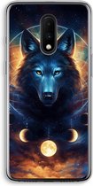 Case Company® - Hoesje geschikt voor OnePlus 7 hoesje - Wolf Dreamcatcher - Soft Cover Telefoonhoesje - Bescherming aan alle Kanten en Schermrand