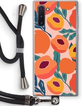 Case Company® - Coque Samsung Galaxy Note 10 avec cordon - Pêche - Protection de téléphone avec cordon Zwart - Protection sur tous les côtés et sur les bords de l'écran