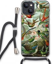 Case Company® - Hoesje met koord geschikt voor iPhone 13 mini hoesje met Koord - Haeckel Trochilidae - Telefoonhoesje met Zwart Koord - Extra Bescherming aan alle Kanten en Over de Schermrand