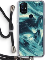 Case Company® - Hoesje met koord geschikt voor OnePlus Nord N10 5G hoesje met Koord - Dreaming About Whales - Telefoonhoesje met Zwart Koord - Bescherming aan alle Kanten en Over de Schermrand