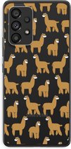 Case Company® - Hoesje geschikt voor Samsung Galaxy A53 5G hoesje - Alpacas - Soft Cover Telefoonhoesje - Bescherming aan alle Kanten en Schermrand