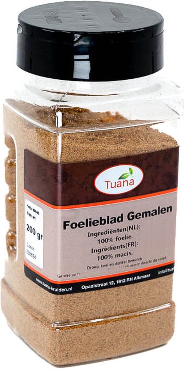 Goedkoopste Tuana Kruiden - Foelie Gemalen - Strooibus 140 Gram - Kruiden Zonder Zout - MP-F-0006