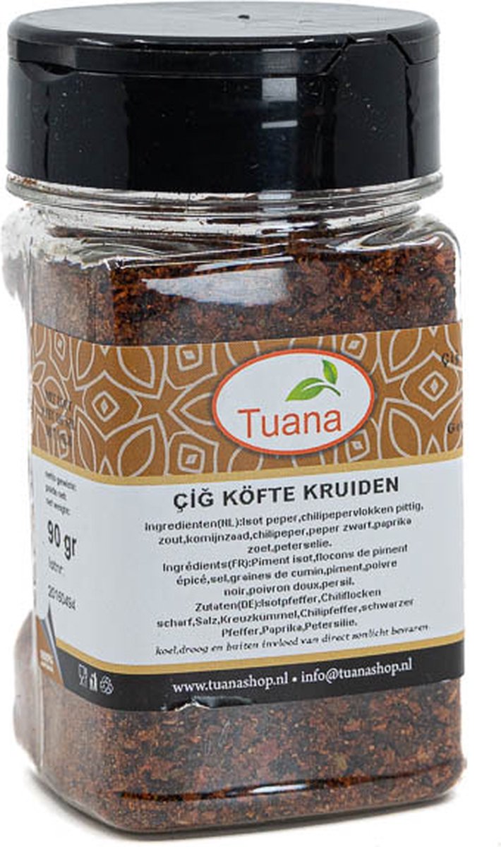 Goedkoopste Tuana Kruiden - Cigkofte Kruiden - Bakje 60 Gram - Kruiden Zonder Zout - KP0050