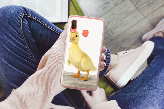 Coque Samsung Galaxy Chambre de bébé - Bébé - Caneton - Poussin Canard - Doux - Chambre de bébé - Chambre de fille - Coque de téléphone en Siliconen -