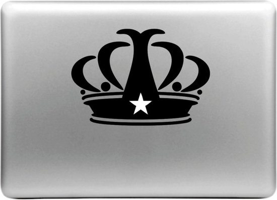 MacBook sticker - Kroon | bol.com
