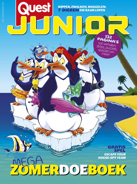 Quest Junior zomerboek 2022 - tijdschrift - het mega doeboek voor kinderen