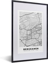 Fotolijst incl. Poster - Bergkamen- Stadskaart - Plattegrond - Duitsland - Kaart - 40x60 cm - Posterlijst