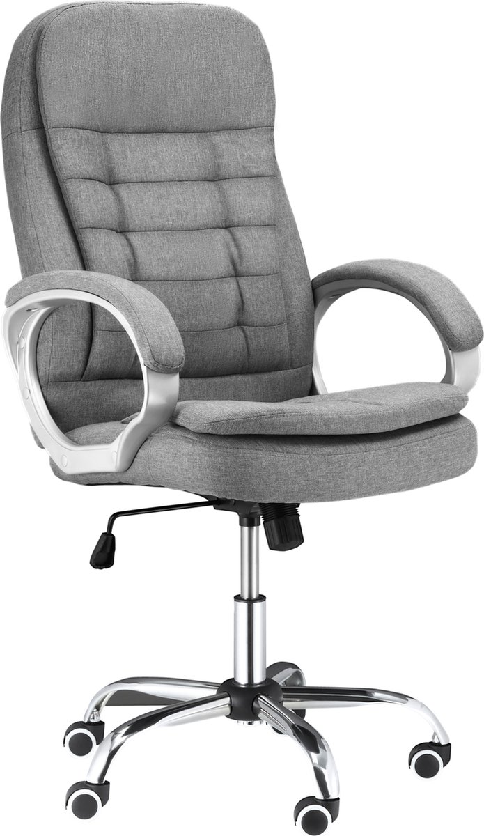 Vinsetto Kantoorstoel kantelfunctie ergonomisch 360° draaistoel in hoogte verstelbaar 2 kleuren 921-170