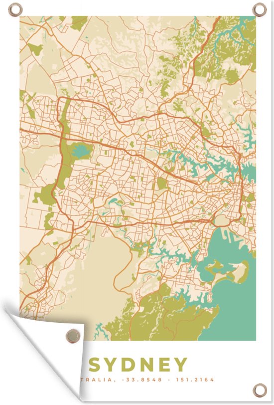 Affiche carte de Sydney