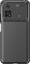 Cazy Xiaomi Poco M4 Pro Rugged TPU Case - Zwart