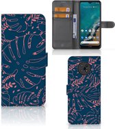 Smartphone Hoesje Nokia G50 Bookcase Palm Leaves