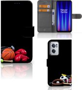 GSM Hoesje OnePlus Nord CE 2 Bookcover Ontwerpen Voetbal, Tennis, Boxing… Sports