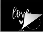 KitchenYeah® Inductie beschermer 71x52 cm - Love - Quotes - Spreuken - Kookplaataccessoires - Afdekplaat voor kookplaat - Inductiebeschermer - Inductiemat - Inductieplaat mat