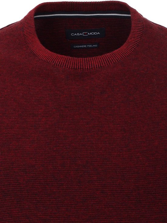 Pull Homme Cachemire Col Rond Rouge Casa Moda 403480600-436 - XXL