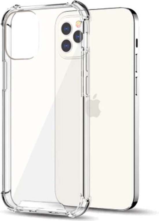Smartphonica iPhone 12 Pro Max transparant hoesje flexibel met stootrand / Siliconen / Back Cover geschikt voor Apple iPhone 12 Pro Max