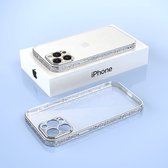 Smartphonica iPhone 13 Pro hoesje met 3D metallic opdruk - Zilver / TPU / Back Cover geschikt voor Apple iPhone 13 Pro