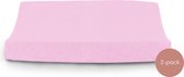 Briljant Baby Aankleedkussenhoes Badstof - 50x65 - 2 Pack - Roze