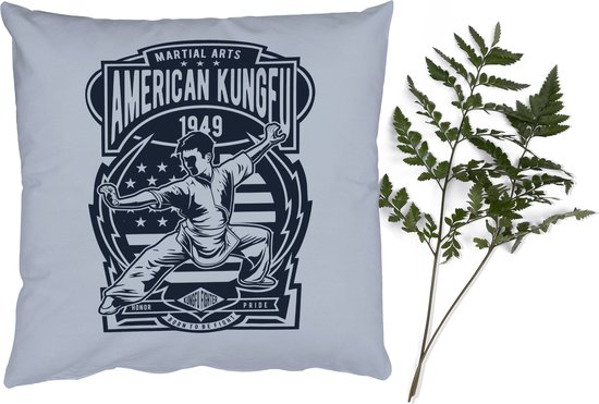 Coussins décoratifs - Oreillers Salon - 50x50 cm - Arts Martiaux - Simple - Vintage