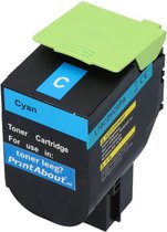 PrintAbout huismerk Toner 70C2HC0 (702HC) Cyaan Hoge capaciteit geschikt voor Lexmark