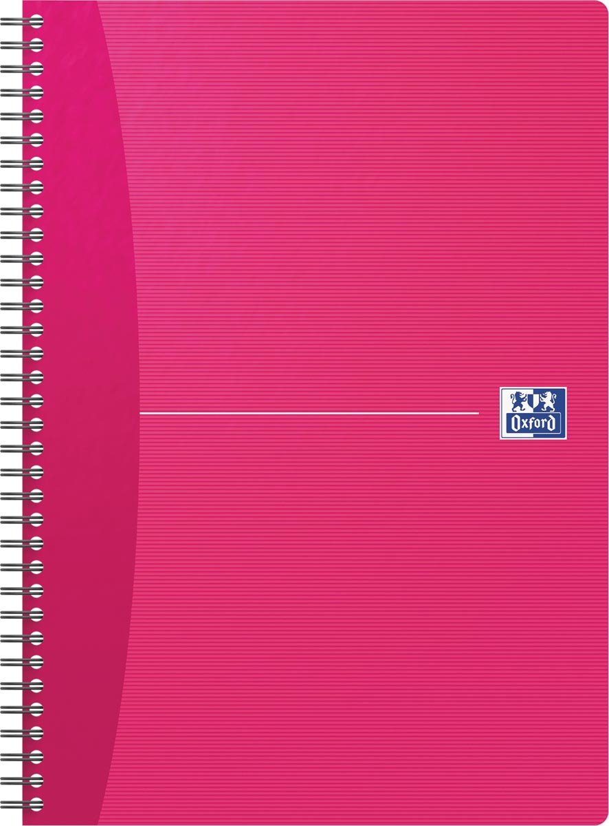 Oxford Office Essentials spiraalschrift, 100 bladzijden, ft A5, geruit 5 mm, geassorteerde kleuren bij Oxford Office Essentials spiraalschrift, 100 bladzijden, ft A5, geruit 5 mm, geassorteerde kleuren bij