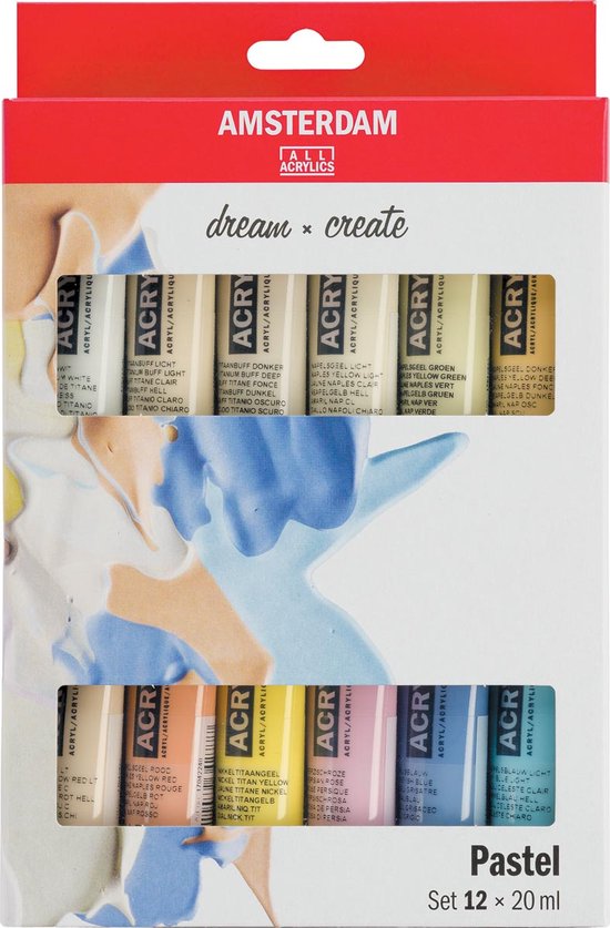 Amsterdam Standard Series acrylverf pastel set | 12 × 20 ml