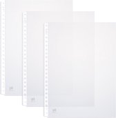 Sachet présentoir OXFORD, A4, en PP transparent, perforation 23 trous, 90 microns, carton de 100 pièces