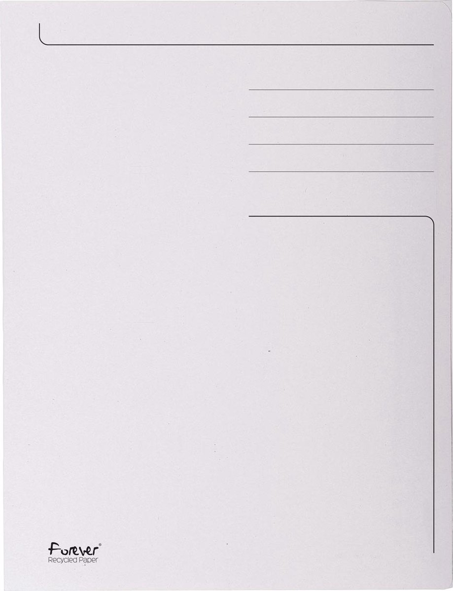 Exacompta dossiermap Foldyne ft 24 x 32 cm (voor ft A4), lichtgrijs, pak van 50 stuks 2 stuks